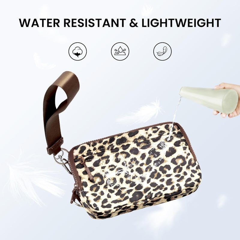 VONAL Store Wristlet Wallets for Women, RFID Wristlet Purse Built in Wallet, Small Nylon Crossbody Bags, Credit Card Holder - Image 4